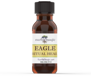 Eagle Spiritual Healing essential oil bottle with Eucalyptus and Lemongrass essential oils