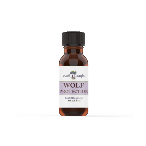 Wolf Protection essential oil bottle with Frankincense and Myrrh essential oils
